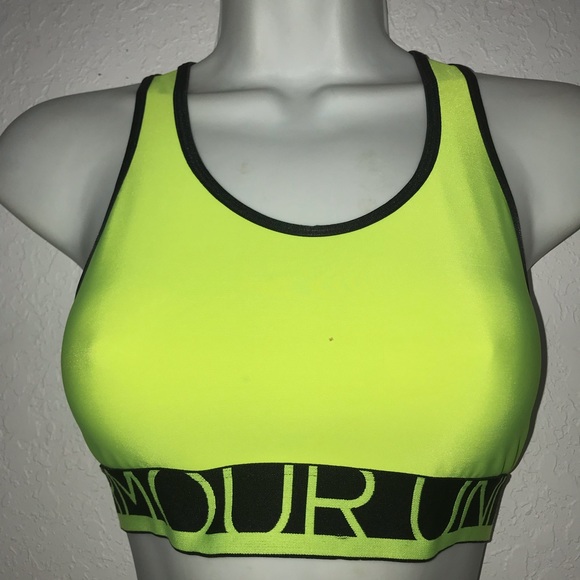 Under Armour Other - Under Armour Neon Logo Racerback Sports Bra S